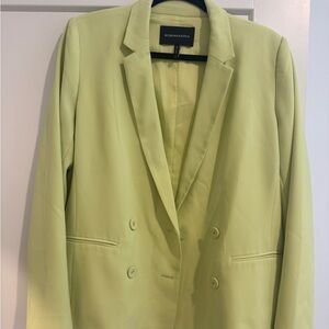 Women’s Double-Breasted Lime Green Blazer